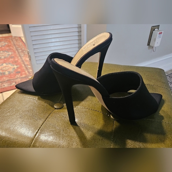 EGO Brianna pointed toe lycra Heeled mule In Black. Size 7.5 - Picture 6 of 12